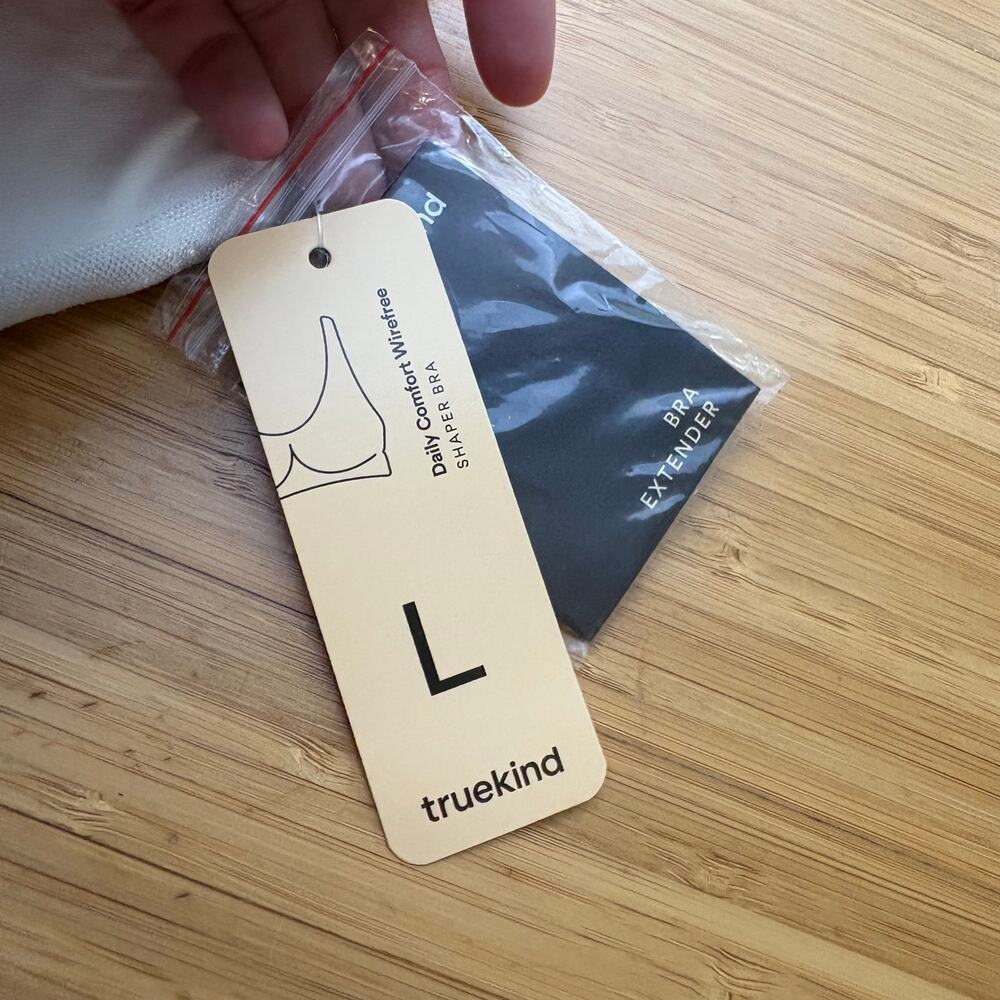 Shapermint Truekind Large White Daily Comfort Wireless Shaper Bra 10022 Extender - Picture 5 of 8